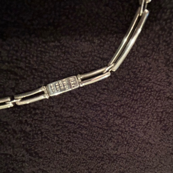 Erika Hult de Corral Ric Mexico Sterling Silver Modernist Necklace Black Onyx - Picture 3 of 4